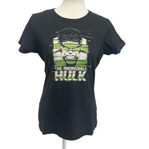 Marvel Womens Medium The Incredible Hulk Short Sleeve Crew Neck Tee Shirt